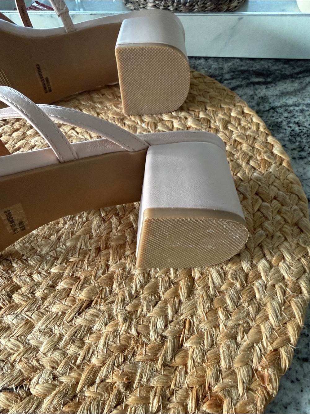 DV by Dolce Vita Blush Strappy Square Toe Block Heel Sandals size 7 - Picture 5 of 5